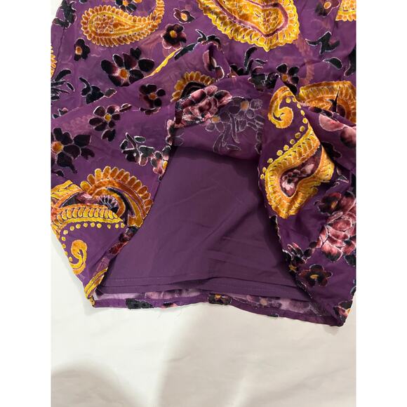 NWT Adelyn Rae Velvet Burnout Puff Sleeve Mini Dress Size XS Party Cocktail - Picture 5 of 11